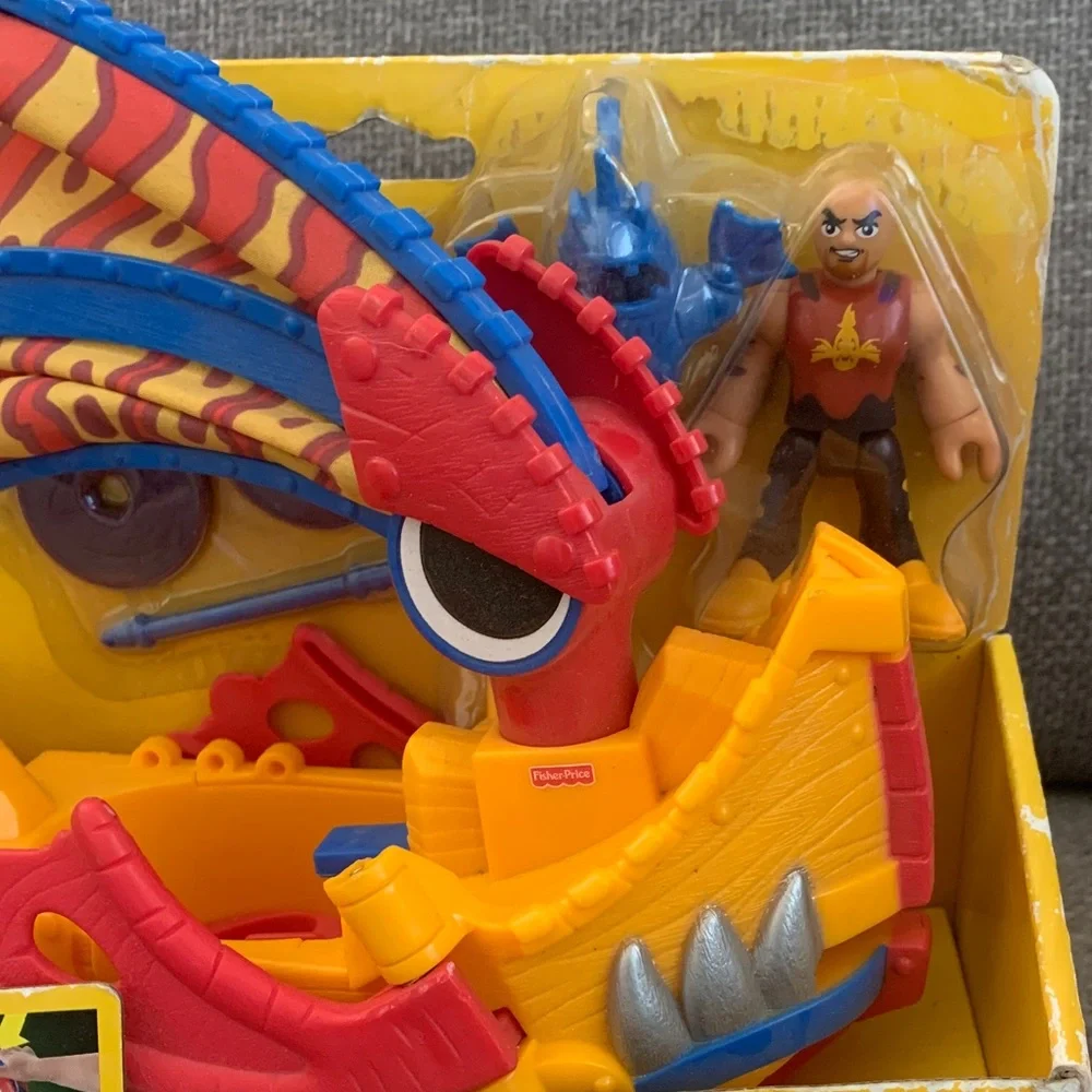 Imaginext Sea Dragon Boat Playset with Accessories and Figure Retired